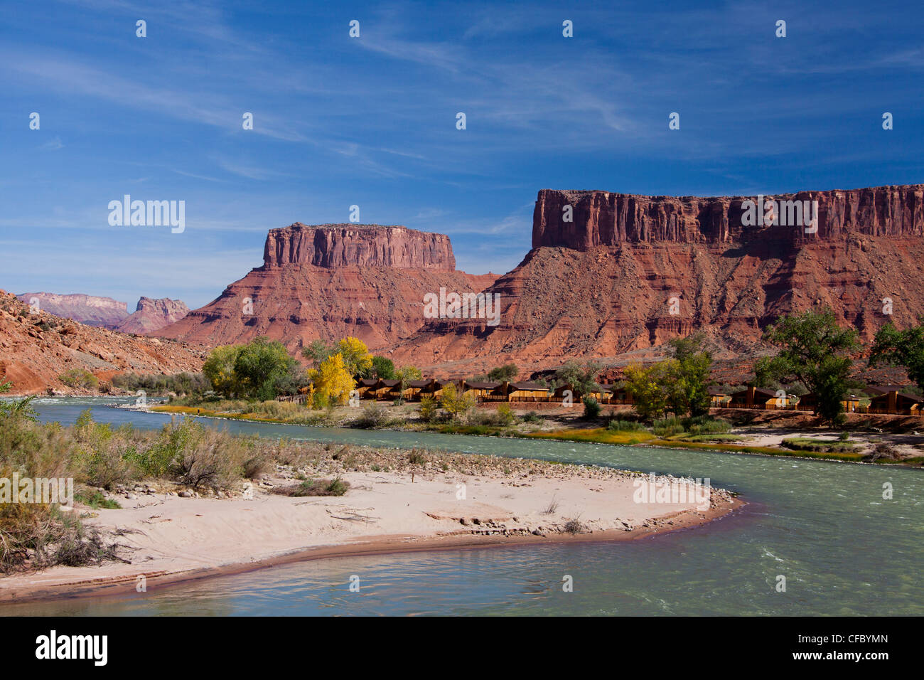 USA, United States, l'Amérique, de l'Utah, du Colorado River, Moab, aventure, gros, bend, sec, l'érosion, la formation, la géologie, l'énorme, de la nature, p Banque D'Images