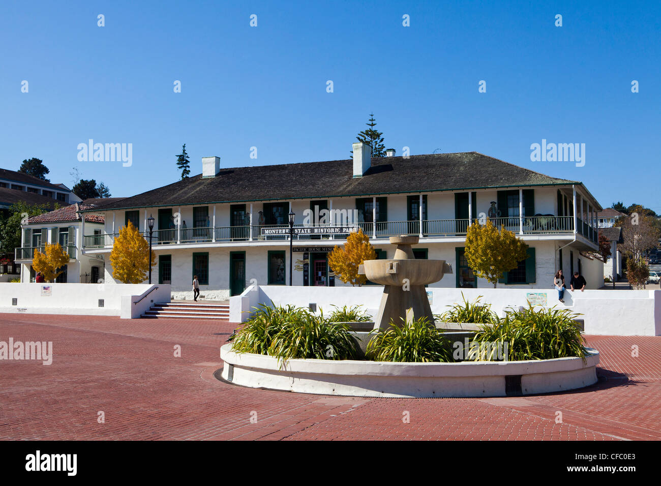 USA, United States, Amérique, Californie, Monterey, Monterey, Ville, État, Parc historique, Musée de la maison du Pacifique, de l'administration, b Banque D'Images