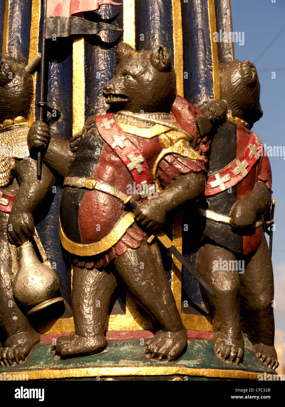 Vieille ville de Berne, ville historique, du centre-ville historique, du centre historique, Moyen Âge, médiéval, Dark Age, l'ours, l'Ours bernois br Banque D'Images