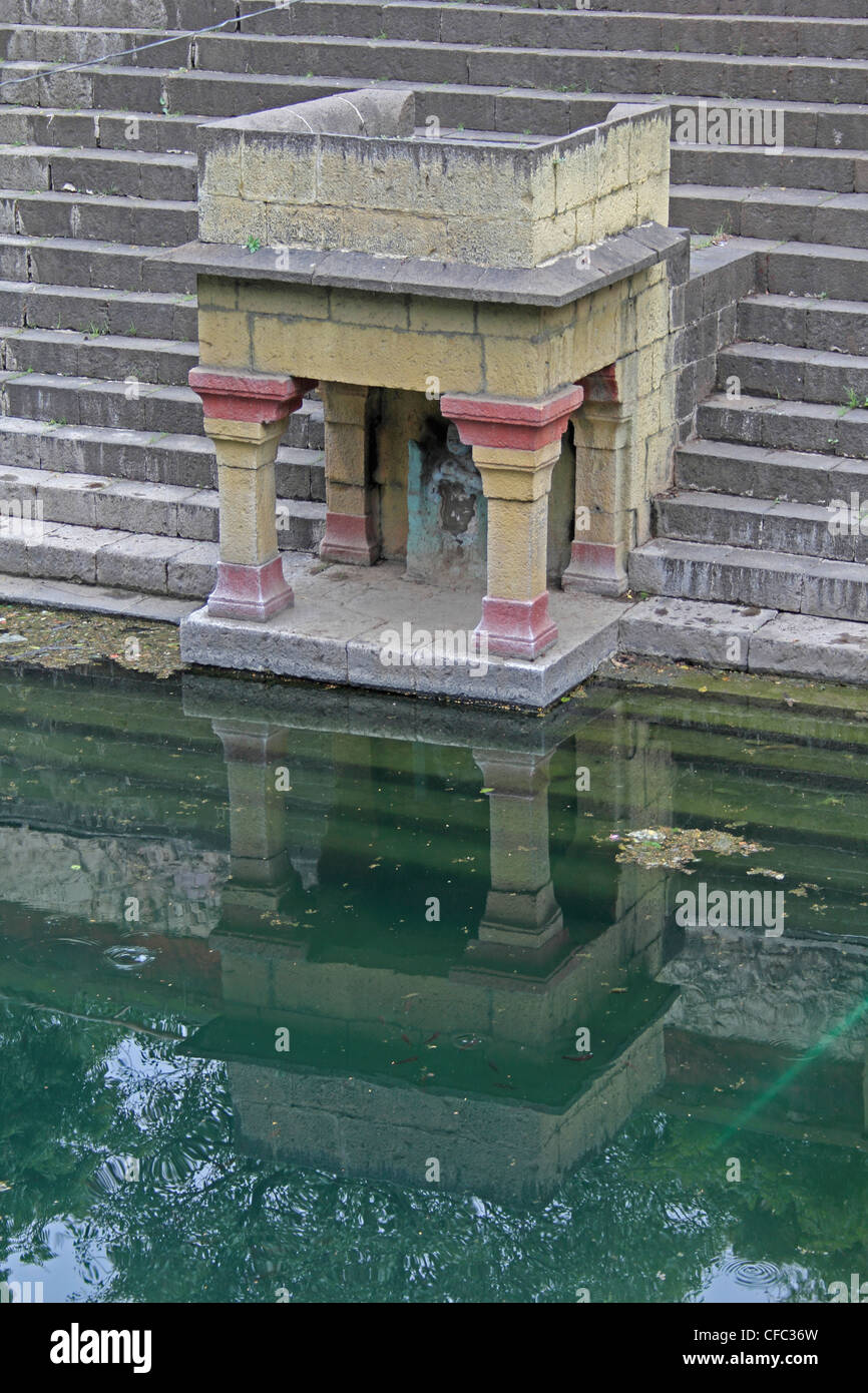 Le Saint, ancien seigneur Shiva Temple, Siddheshwar Temple, Rajgurunagar, Khed, Maharashtra, Inde Banque D'Images