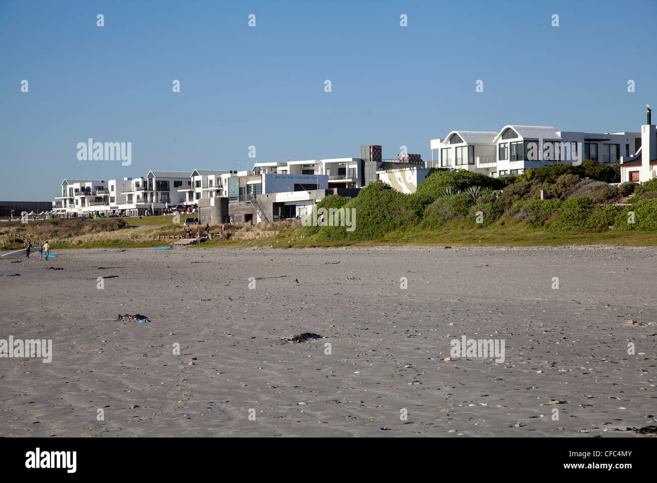 Maisons sur les rives de la baie Big - Madison - Cape Town Banque D'Images
