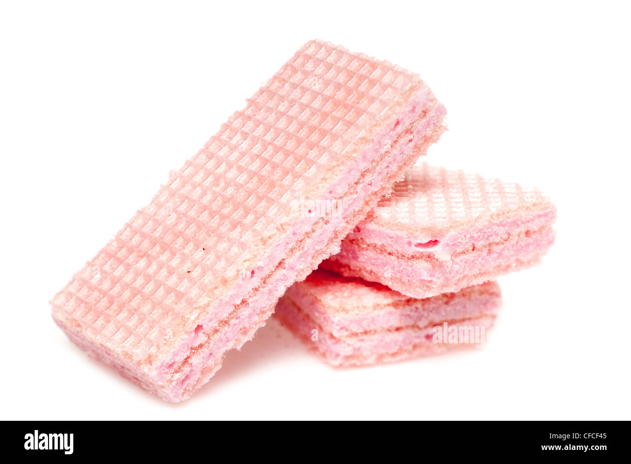 Biscuits de Wafer Banque D'Images