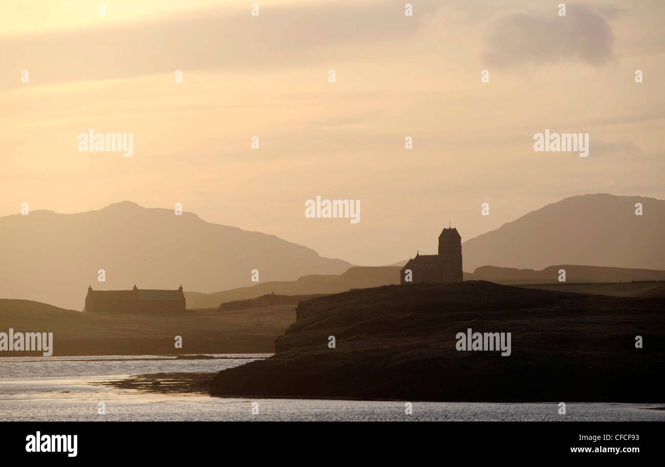 L'île de Canna dans les Hébrides intérieures de la côte ouest de l'Écosse. L'île est administré par la fiducie pour l'Écosse. Banque D'Images