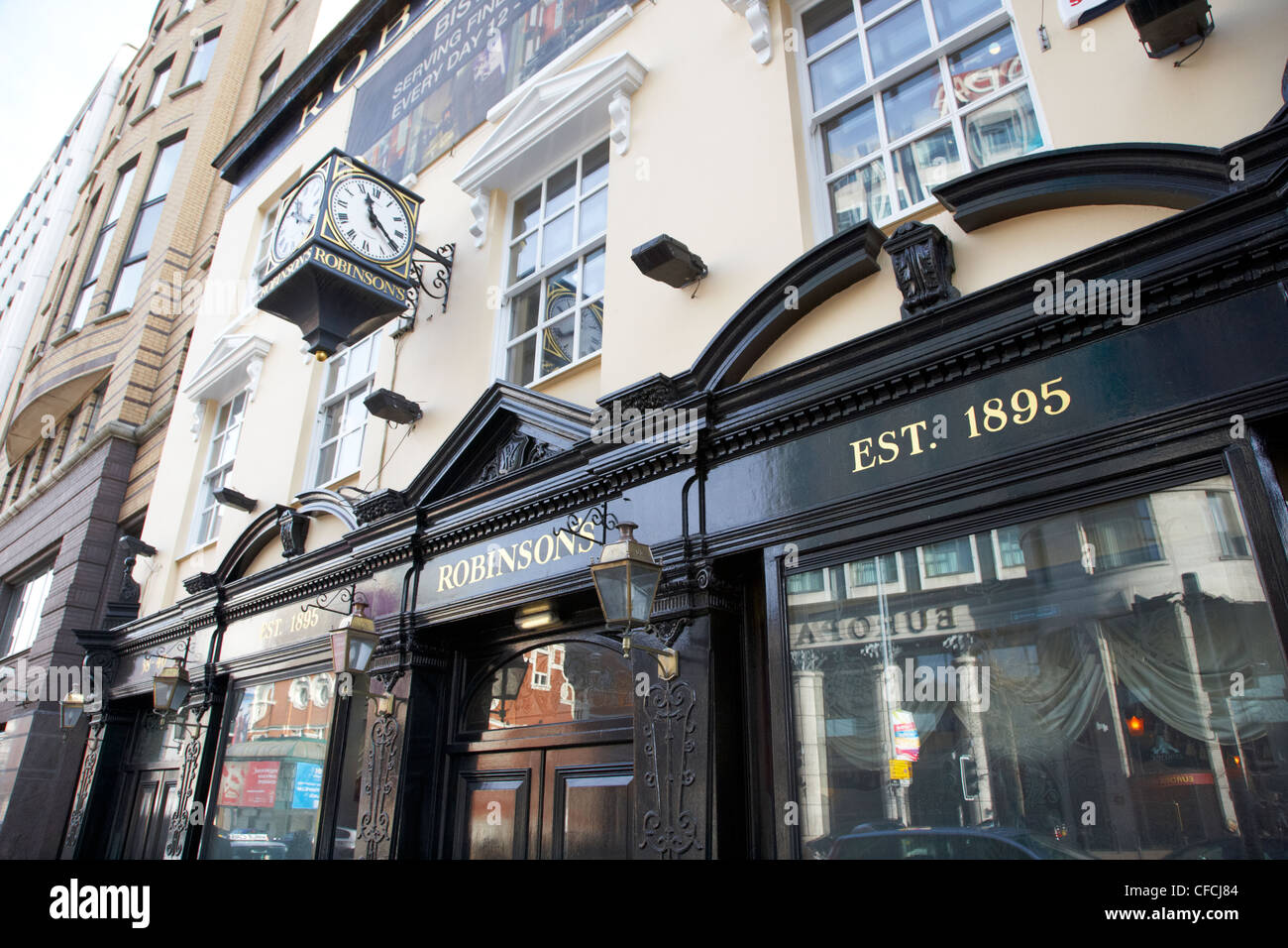 Robinsons pub salon-bar de l'Irlande du Nord Belfast, Royaume-Uni Banque D'Images