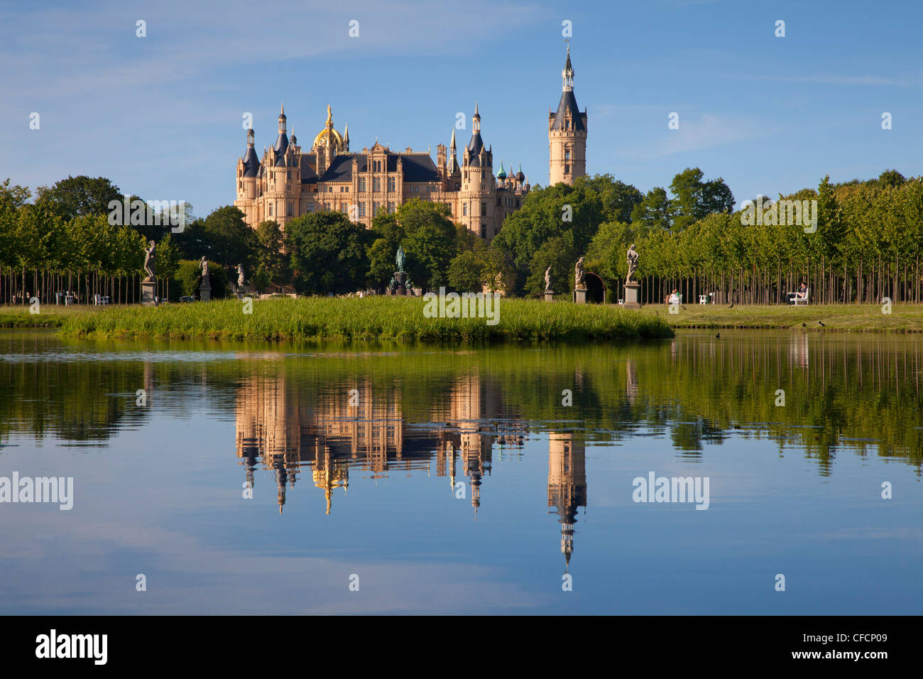 Château de Schwerin, Western-Pomerania Mecklenburg, Allemagne Banque D'Images