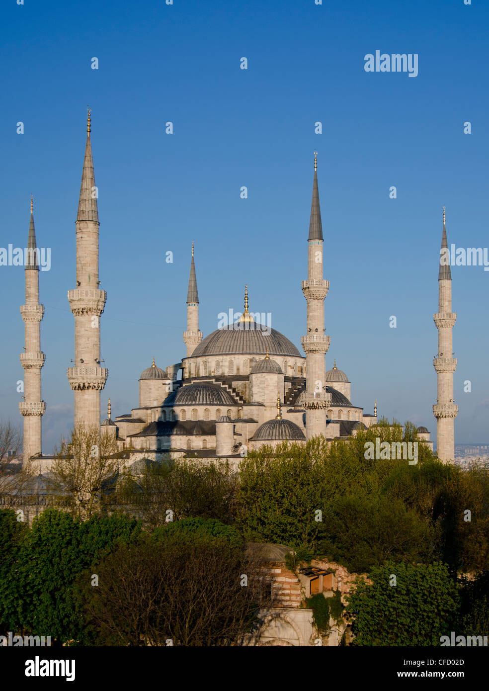 Mosquée Sultan Ahmed (Mosquée Bleue), Istanbul, Turquie Banque D'Images