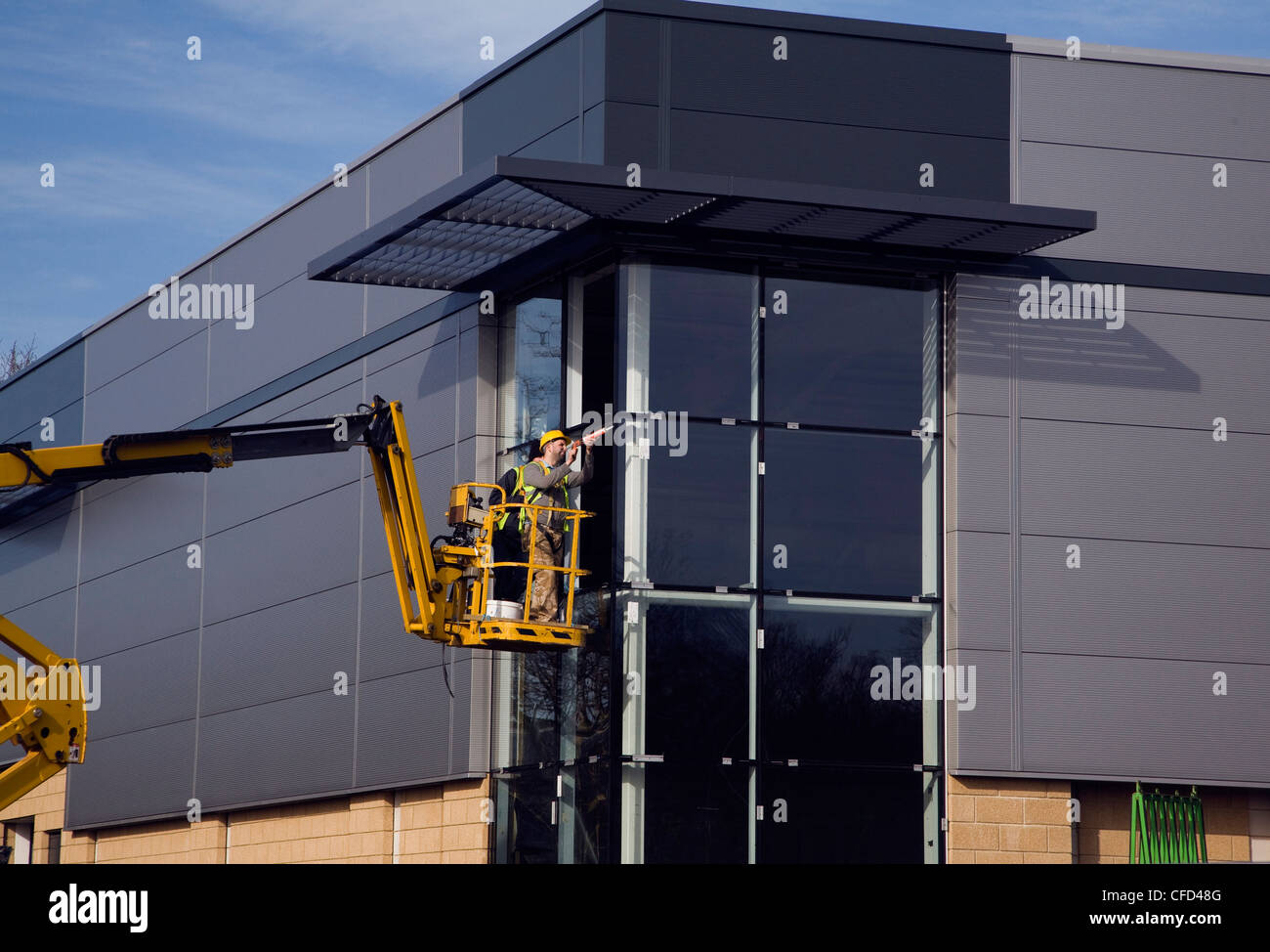 La construction de nouveaux bâtiments commerciaux, Martlesham, Suffolk, Angleterre Banque D'Images
