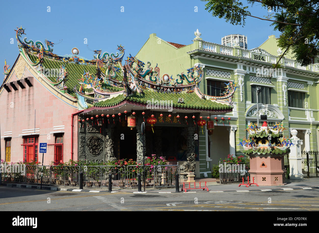 Khoo Kongsi Temple, George Town, UNESCO World Heritage Site, Penang, Malaisie, Asie du Sud, Asie Banque D'Images