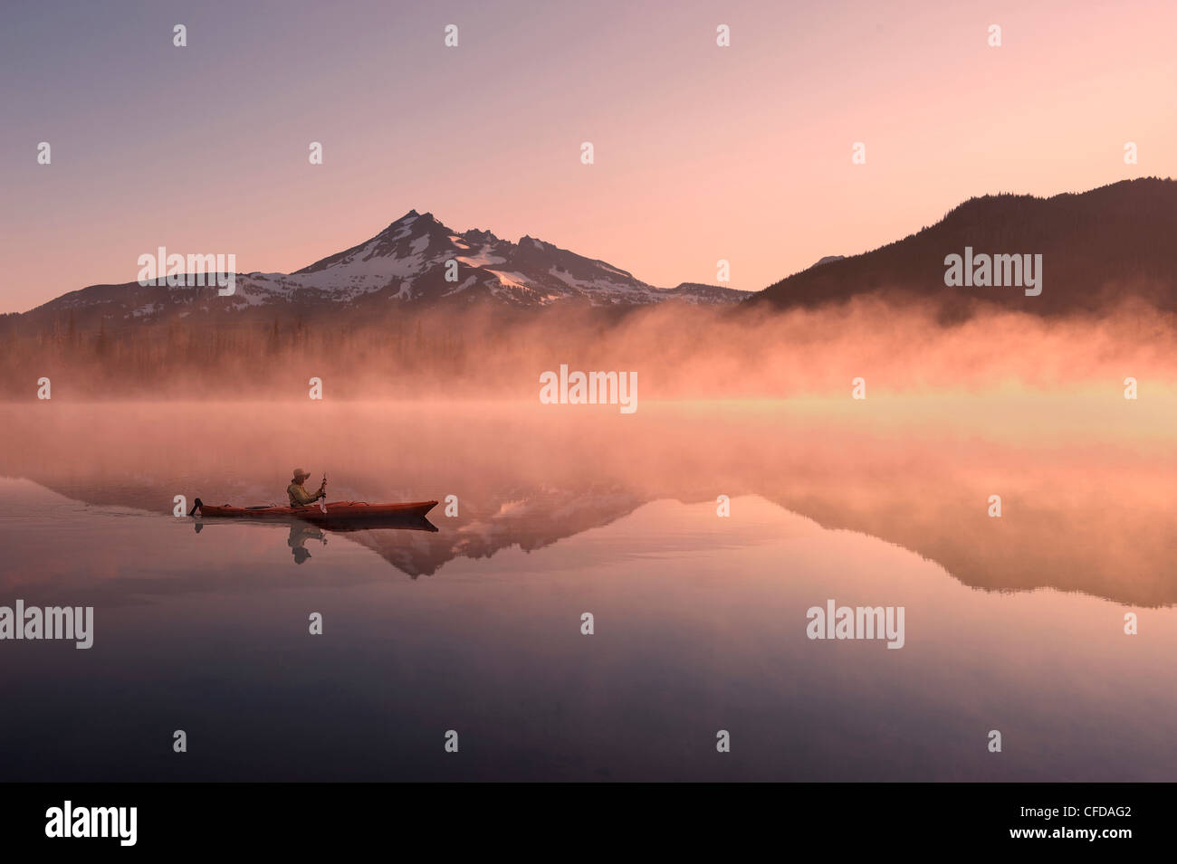 Brume matinale Banque D'Images