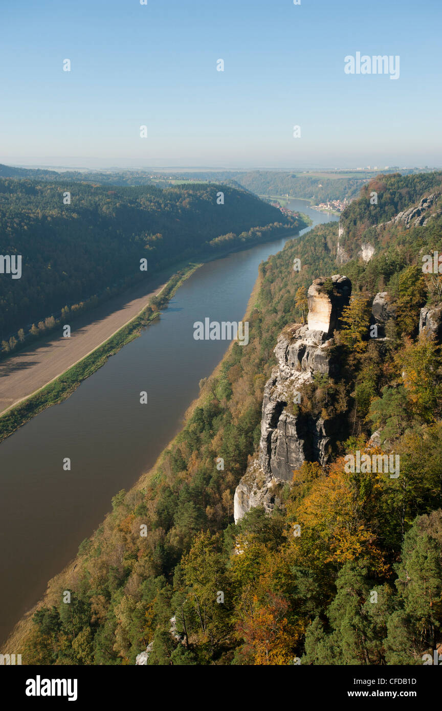 Saxon-Switzerland National Park, Saxe, Allemagne, Europe Banque D'Images