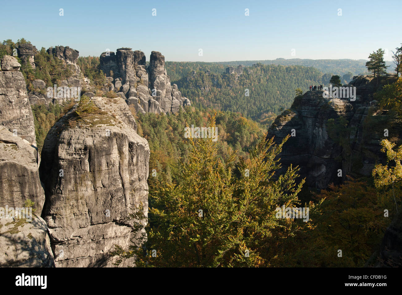 Saxon-Switzerland National Park, Saxe, Allemagne, Europe Banque D'Images