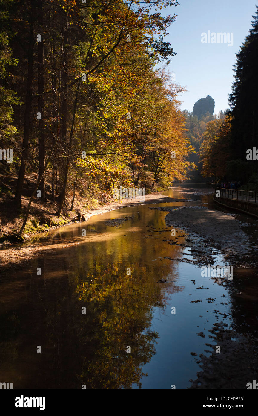 Saxon-Switzerland National Park, Saxe, Allemagne, Europe Banque D'Images