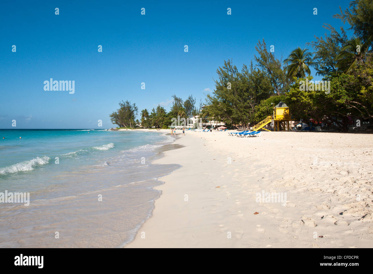 Rockley Beach, Barbade, îles du Vent, Antilles, Caraïbes, Amérique Centrale Banque D'Images