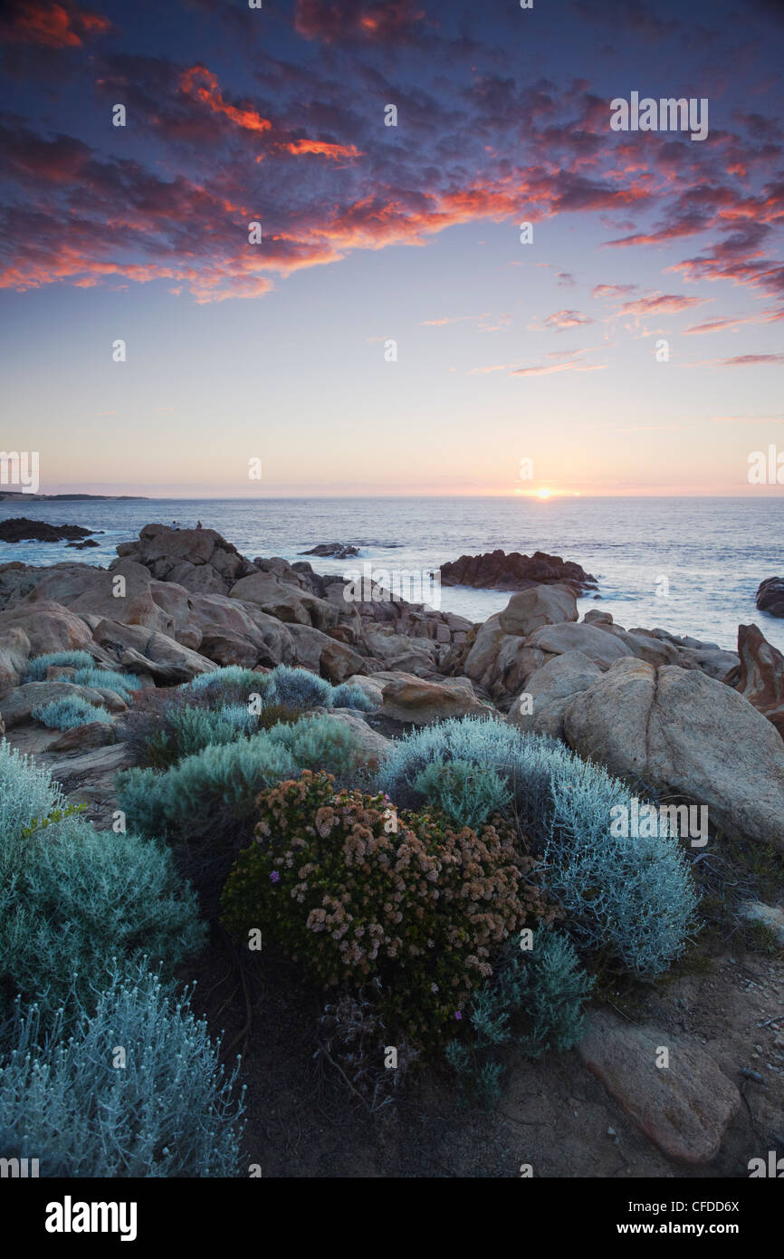 Les roches du canal au coucher du soleil, Leeuwin Naturaliste National Park, Yallingup, Margaret River, Australie-Occidentale, Australie, Pacifique Banque D'Images