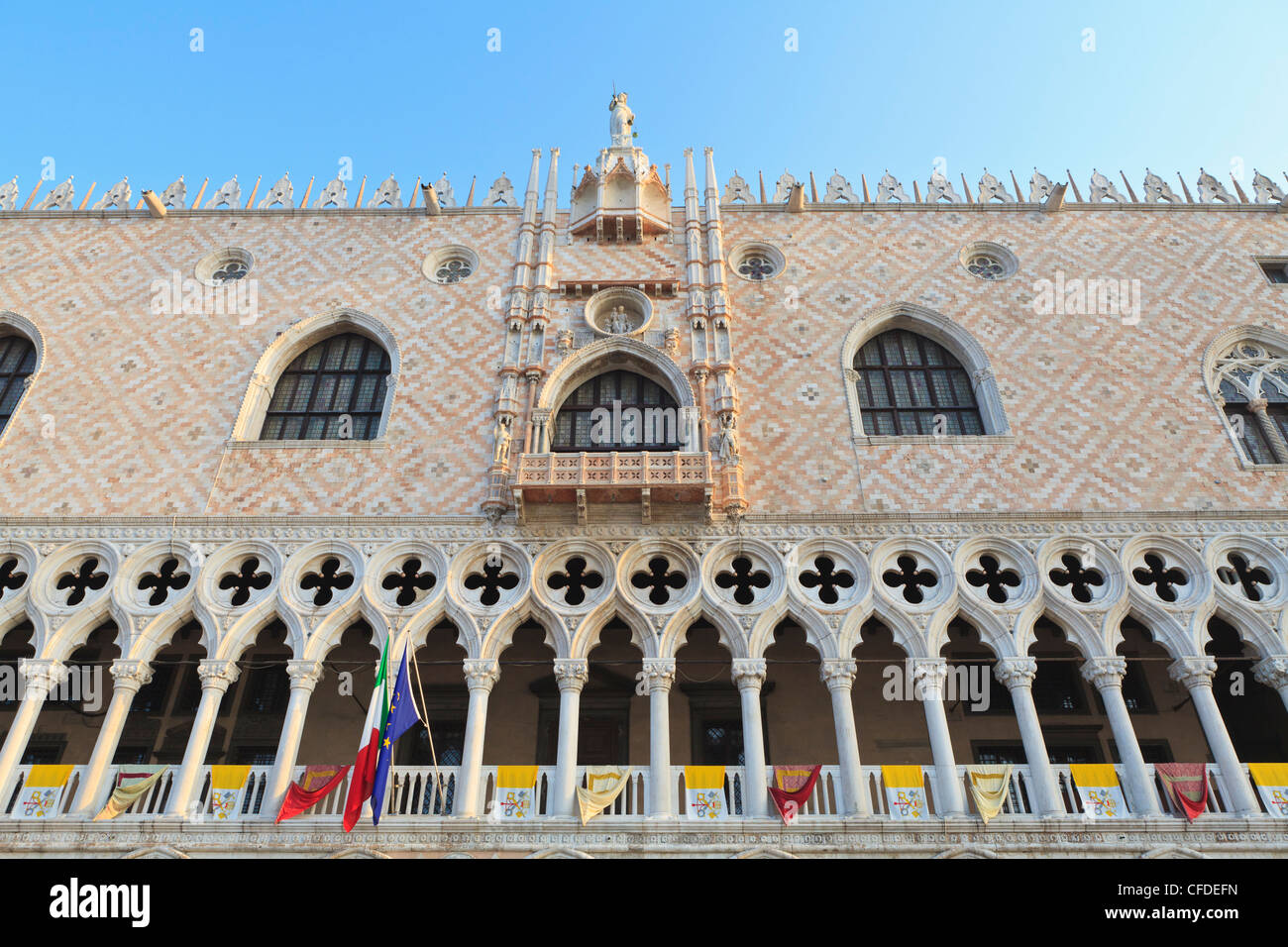 Du Palais des Doges, la Place Saint Marc, Venise, UNESCO World Heritage Site, Vénétie, Italie, Europe Banque D'Images