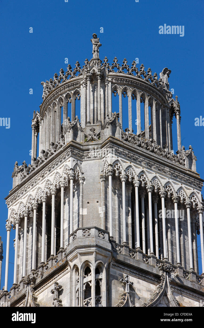 Tour de Sainte-Croix (Sainte Croix) cathédrale, Orleans, Loiret, France, Europe Banque D'Images