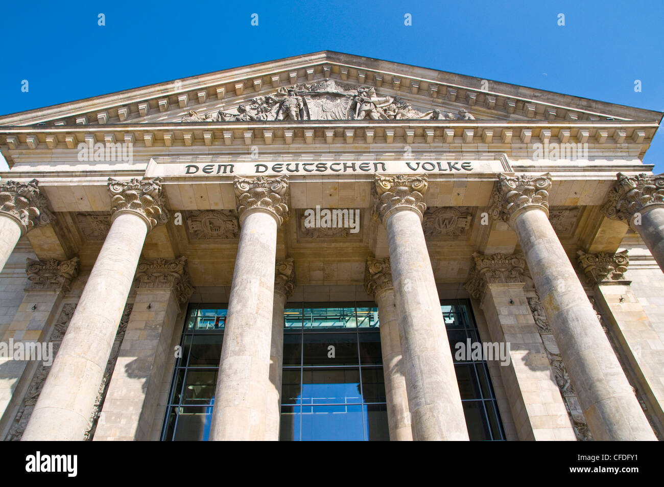 Le Reichstag (Parlement allemand), Berlin, Germany, Europe Banque D'Images