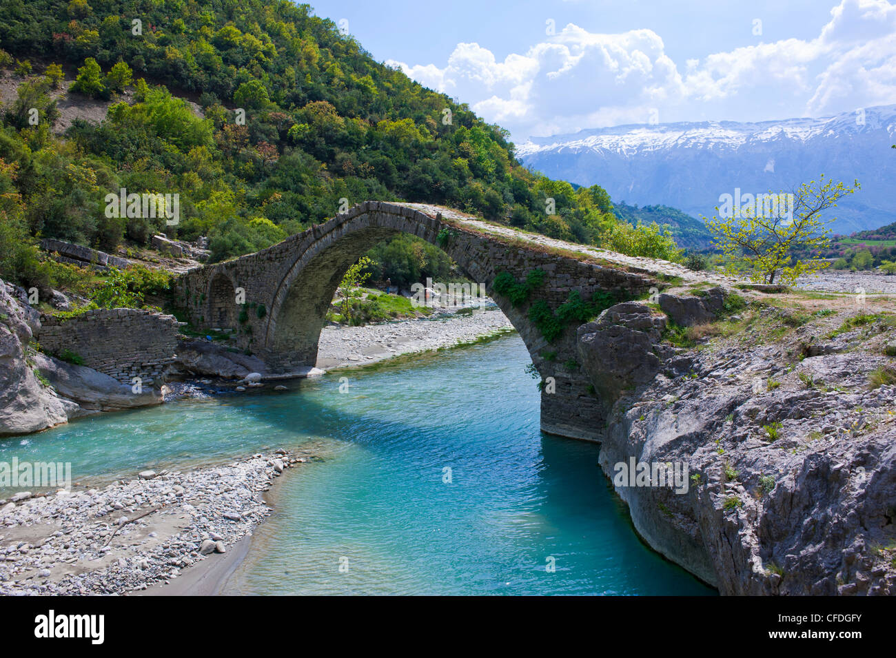 Pont Romain de Benja, l'Albanie, de l'Europe Banque D'Images