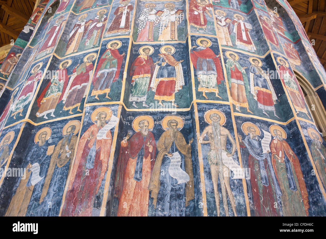 Le monastère de Sucevita, Bucovine, UNESCO World Heritage Site, Roumanie, Europe Banque D'Images