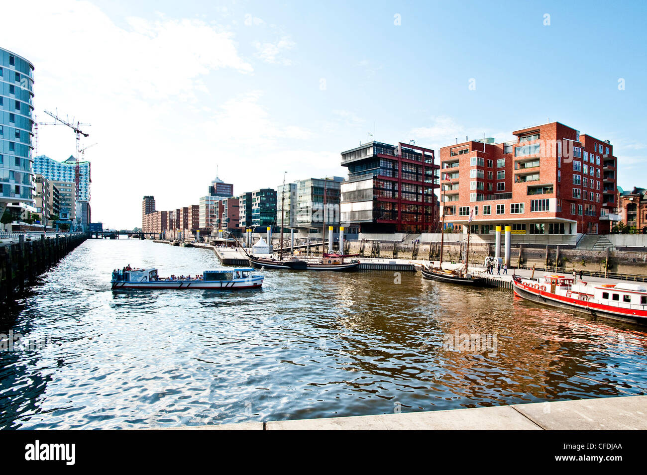 Sandtorkai, HafenCity, Hambourg, Allemagne Banque D'Images
