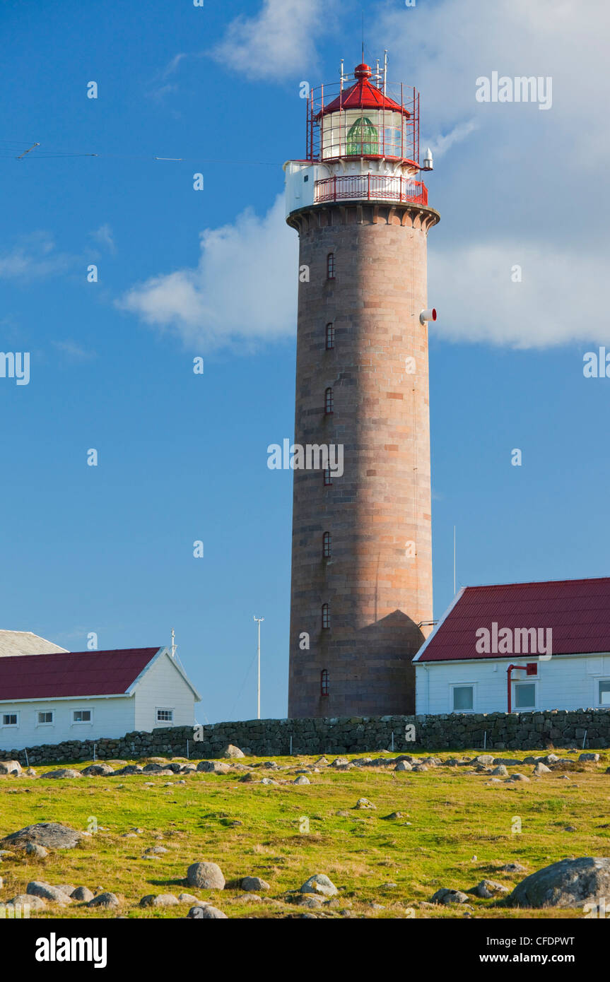 Leuchtturm entendre Lista, Vest-Agder, Norvège Banque D'Images