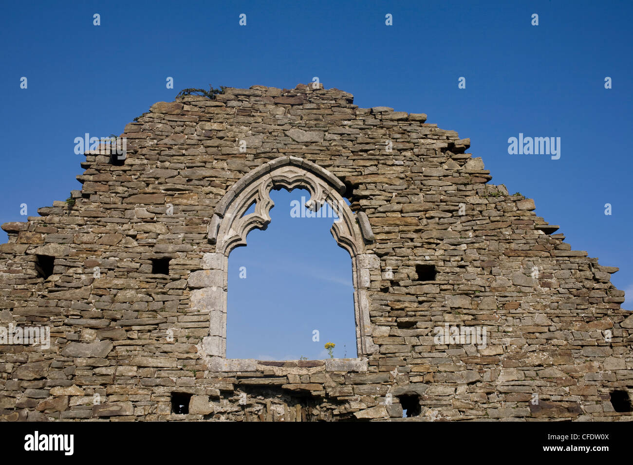 Capel Mair, une ruine depuis la dissolution des monastères, Margam, Port Talbot, West Glamorgan, Pays de Galles, Royaume-Uni, Europe Banque D'Images