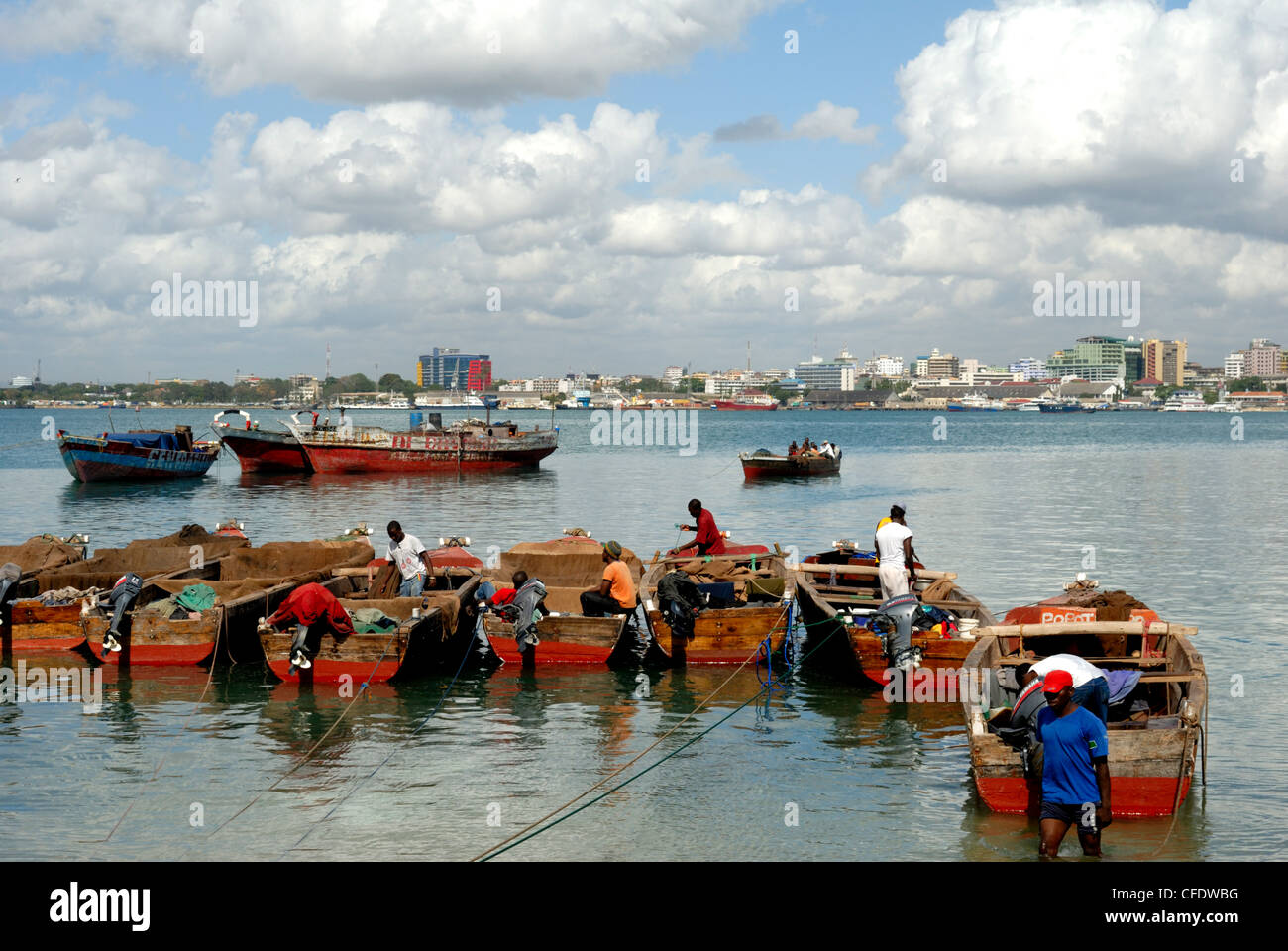 Port, Dar es Salaam, Tanzanie, Afrique orientale, Afrique du Sud Banque D'Images