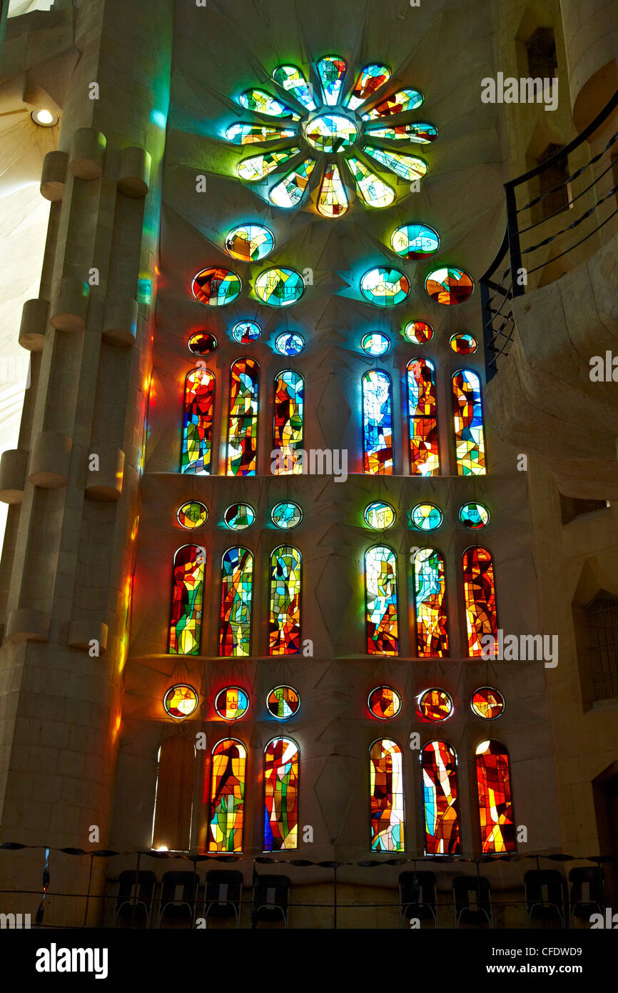 Sagrada Familia, UNESCO World Heritage Site, Barcelone, Catalogne, Espagne, Europe Banque D'Images
