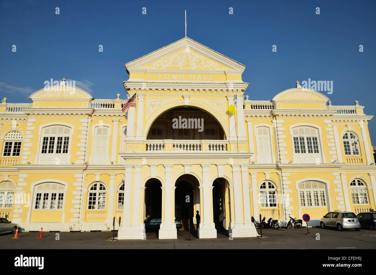 Hôtel de ville, George Town, UNESCO World Heritage Site, Penang, Malaisie, Asie du Sud, Asie Banque D'Images