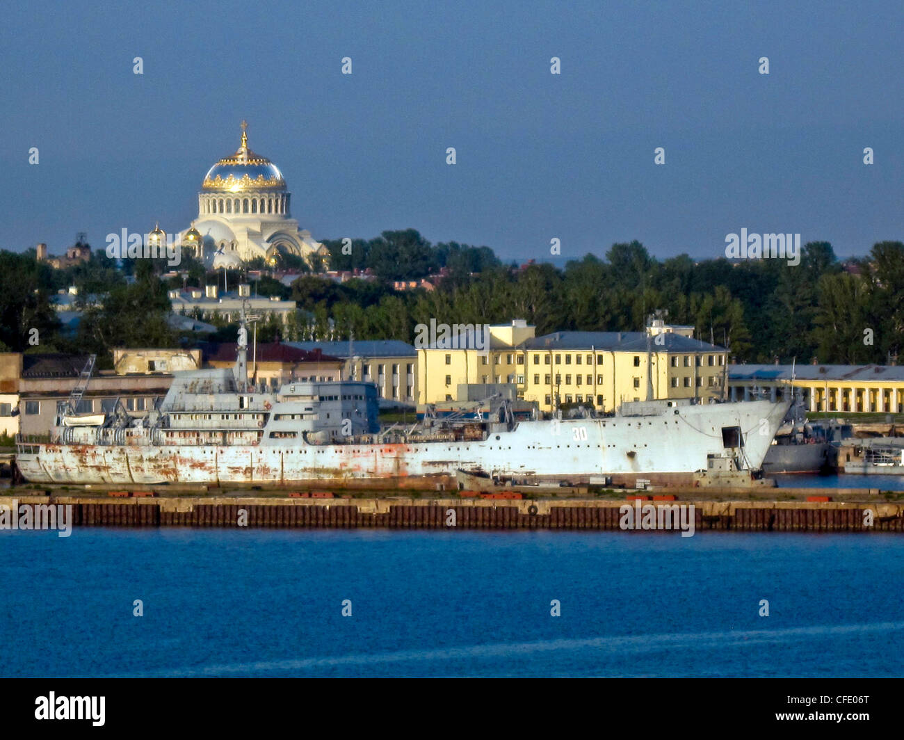 Cathédrale Saint Nicholas Naval Kronstadt seFort Banque D'Images