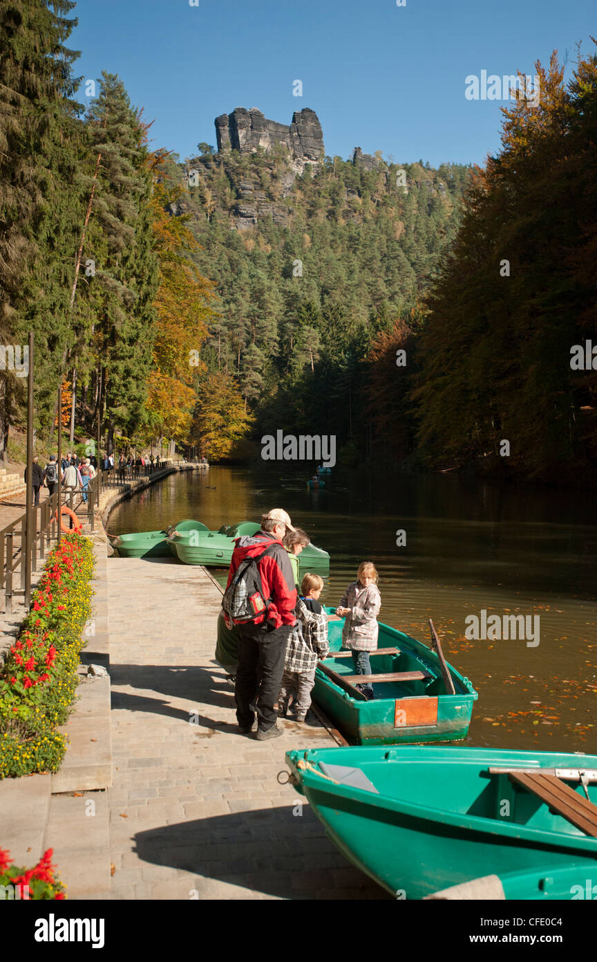 Saxon-Switzerland National Park, Saxe, Allemagne, Europe Banque D'Images