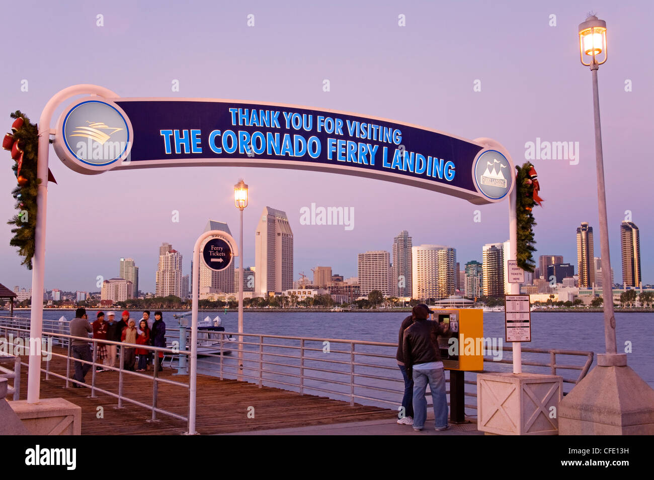 Ferry Landing sur Coronado Island, San Diego, Californie, États-Unis d'Amérique, Banque D'Images