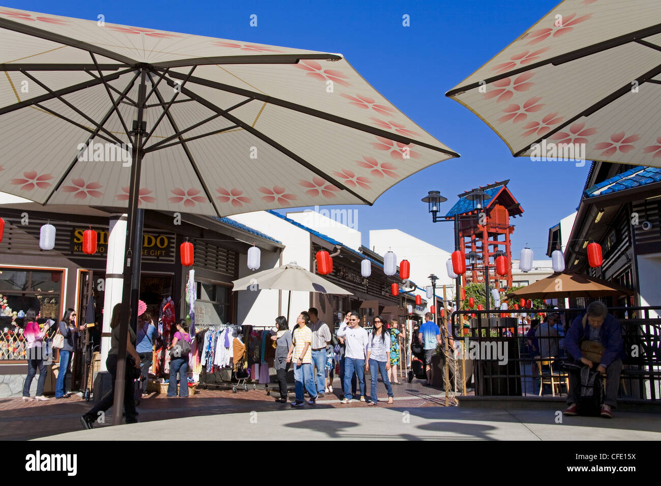 Japanese Village Plaza, Little Tokyo, Los Angeles, Californie, États-Unis d'Amérique, Banque D'Images