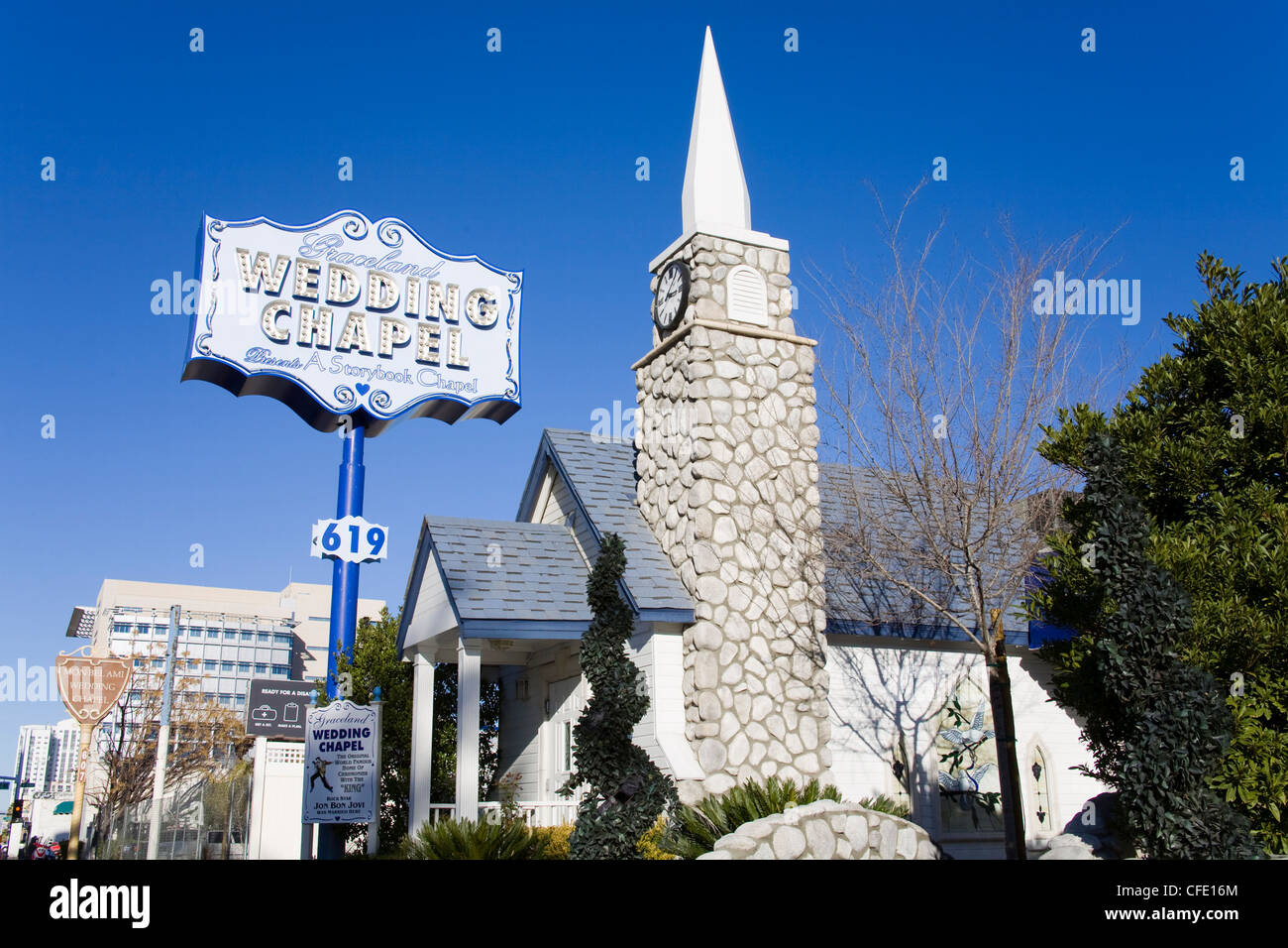 Graceland Wedding Chapel, Las Vegas, Nevada, United States of America, Banque D'Images