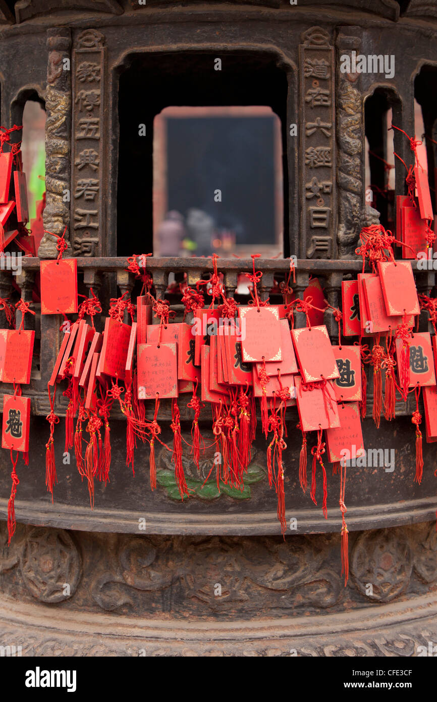 Bon présage des plaques, du temple de Confucius, pingyao, Chine Banque D'Images