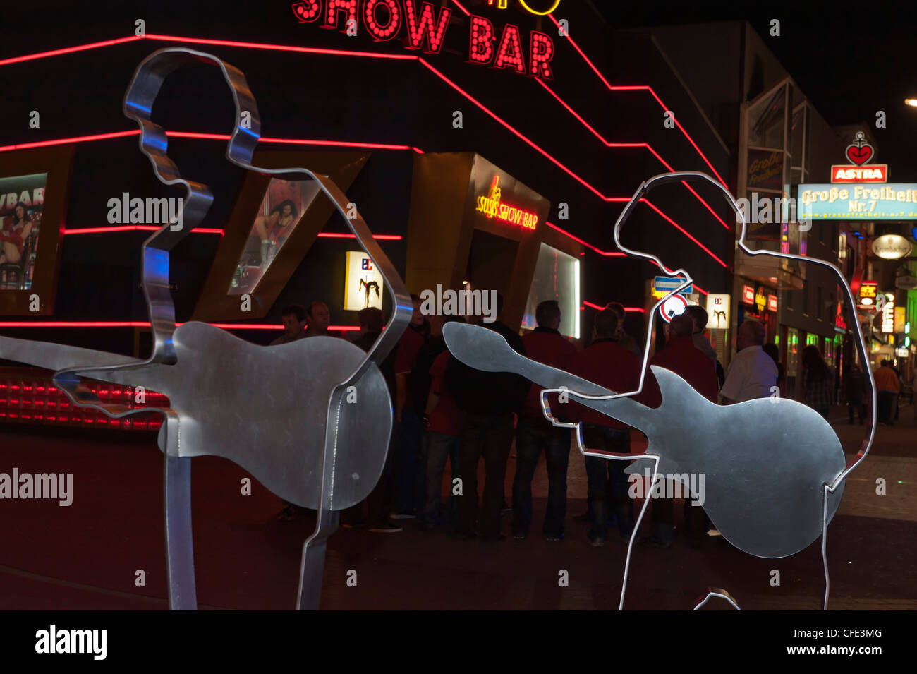 Beatles-Monument, Beatles-Platz, Große Freiheit, à Hambourg, Allemagne St.Pauli Banque D'Images