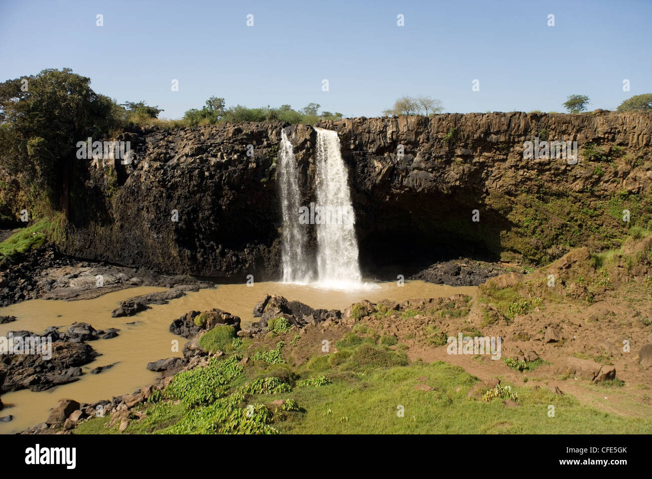 Le Tis Isat chutes du Nil bleu près de Bahir Dar en Ethiopie Banque D'Images