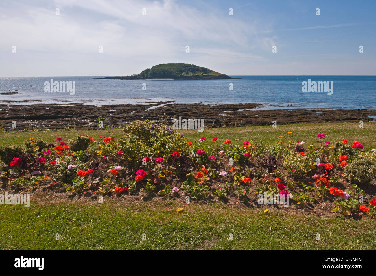 L'ÎLE DE LOOE, ST GEORGE'S ISLAND, Looe, CORNWALL, Banque D'Images