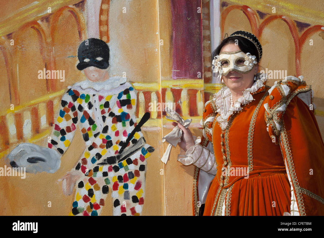 Carnaval de Venise, Italie Banque D'Images
