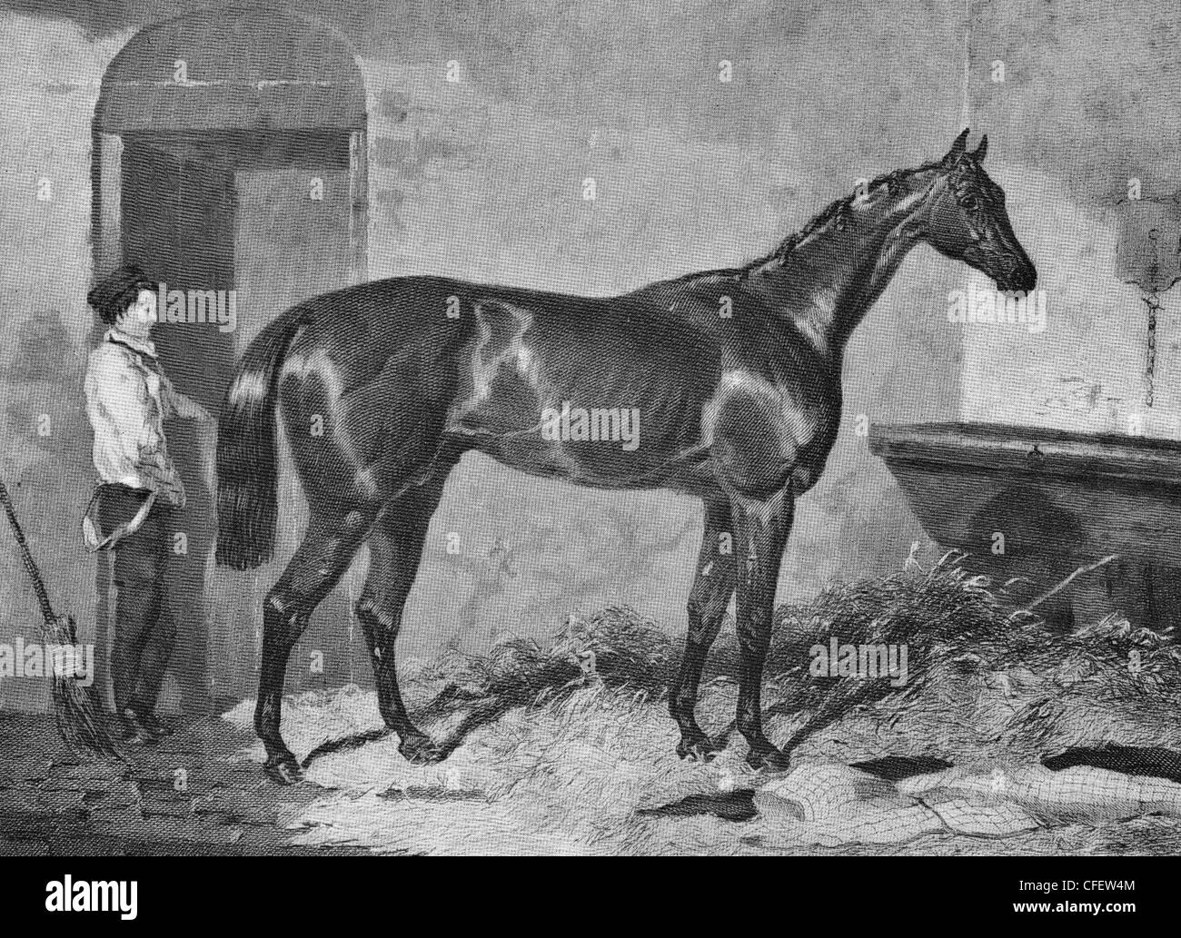 Gagnant du Derby d'Epsom - cosaque, 1847 Banque D'Images