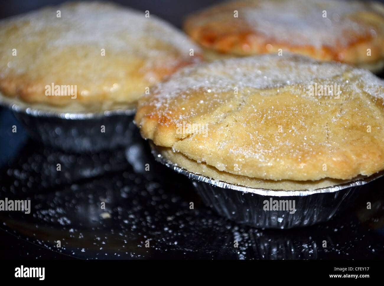 Mini de tartes aux pommes Banque D'Images