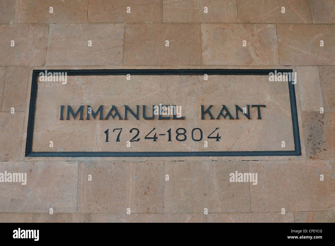Tombe d'Emmanuel Kant Banque D'Images
