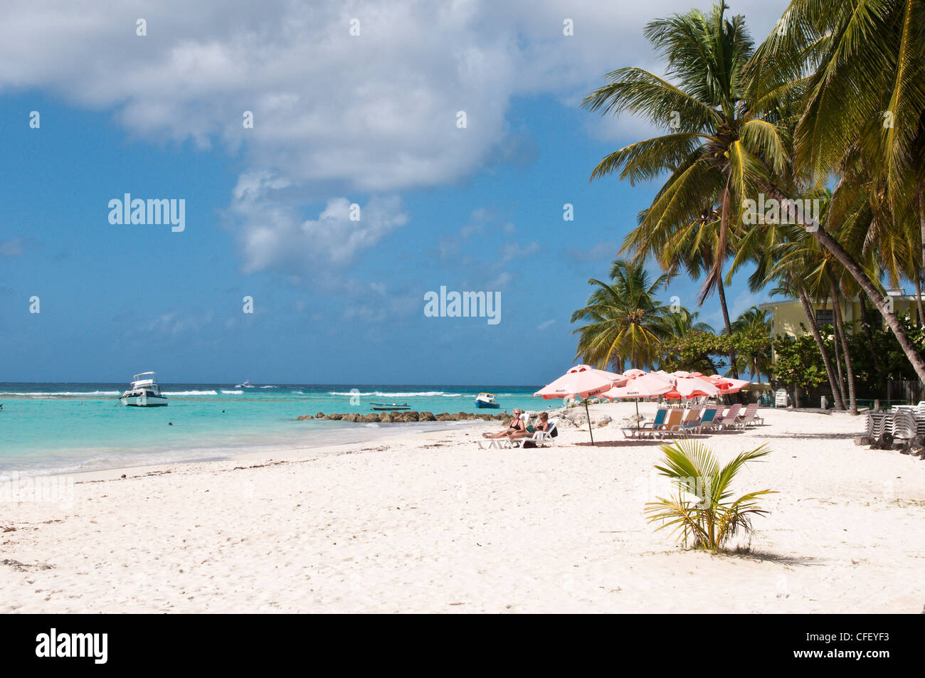 Carib Beach, Barbade, îles du Vent, Antilles, Caraïbes, Amérique Centrale Banque D'Images
