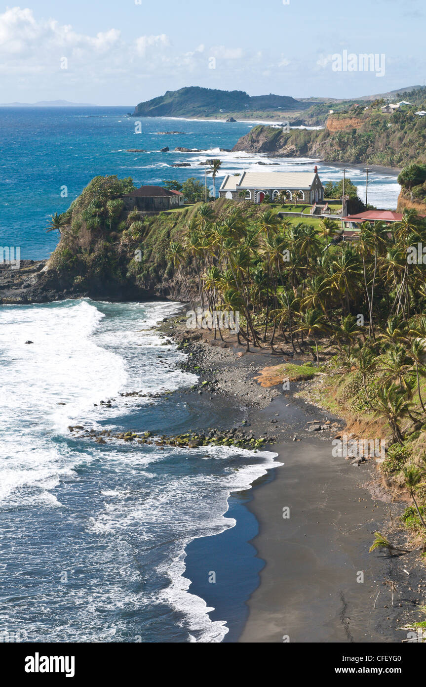 L'église St-Matthieu, Biabou, Saint Vincent, Saint Vincent et les Grenadines, îles du Vent, Antilles, Caraïbes Banque D'Images