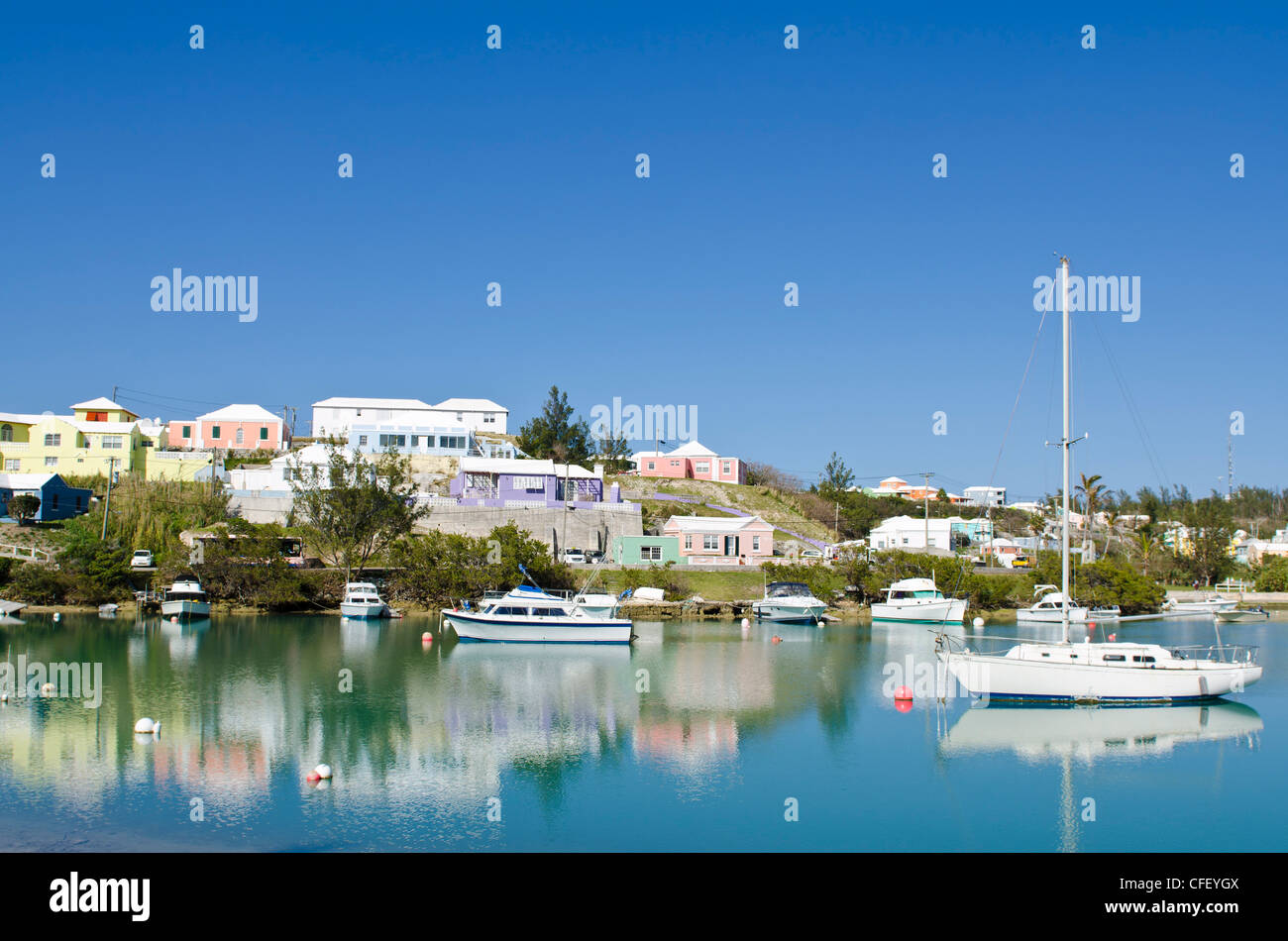 Mullet Bay à St George's, les Bermudes, l'Amérique centrale Banque D'Images