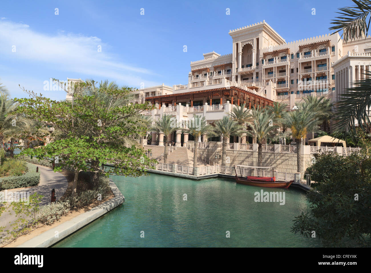 Al Qasr Hotel, Madinat Jumeirah partie de l'hôtel, la plage de Jumeirah, Dubai, Émirats Arabes Unis Banque D'Images