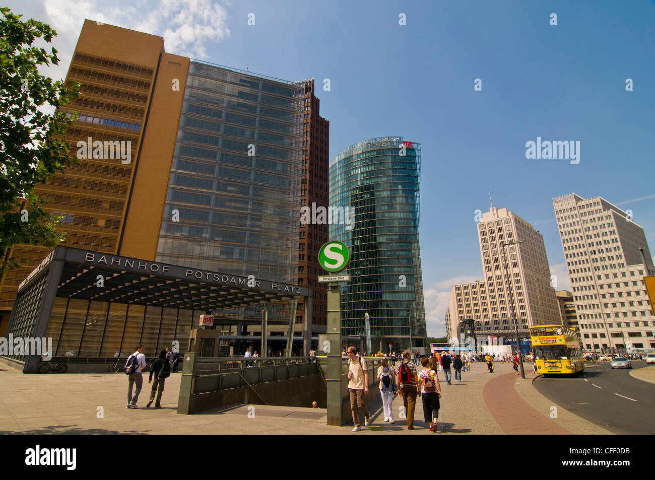 La Potsdamer Platz dans le centre de Berlin, Germany, Europe Banque D'Images