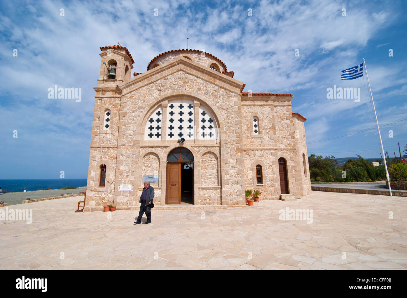 Petite église sur la péninsule d'Akamas, Chypre, Europe Banque D'Images