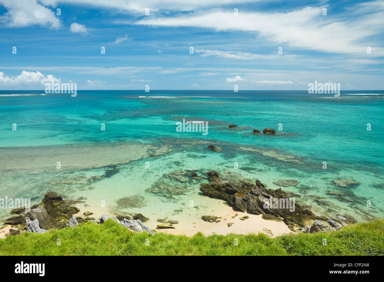 Le lagon de la côte ouest de cette île volcanique dans la mer de Tasman, Lord Howe Island, New South Wales, Australie Banque D'Images