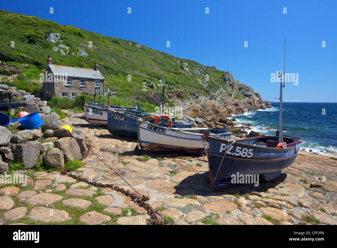 Penberth, Lands End, West Penwith, Cornwall, Angleterre, Royaume-Uni, Europe Banque D'Images